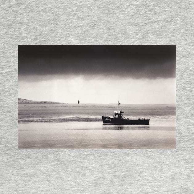 Fishing boat returning to harbour - Conwy estuary, North Wales by richflintphoto